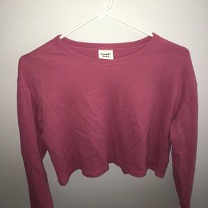 Sunday best pink cropped long sleeve
